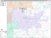 El Cajon Wall Map Premium Style